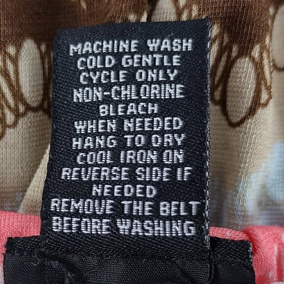 Rue 21 Women's Coral & Brown Geo Stripe Strapless Maxi Dress Size L - Picture 11 of 11